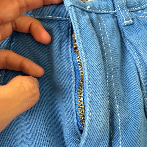 👑Princess Polly👑 LIONESS Miami Vice Pants Blue - US 2 ALTERED inseam 26 inch - Picture 5 of 13